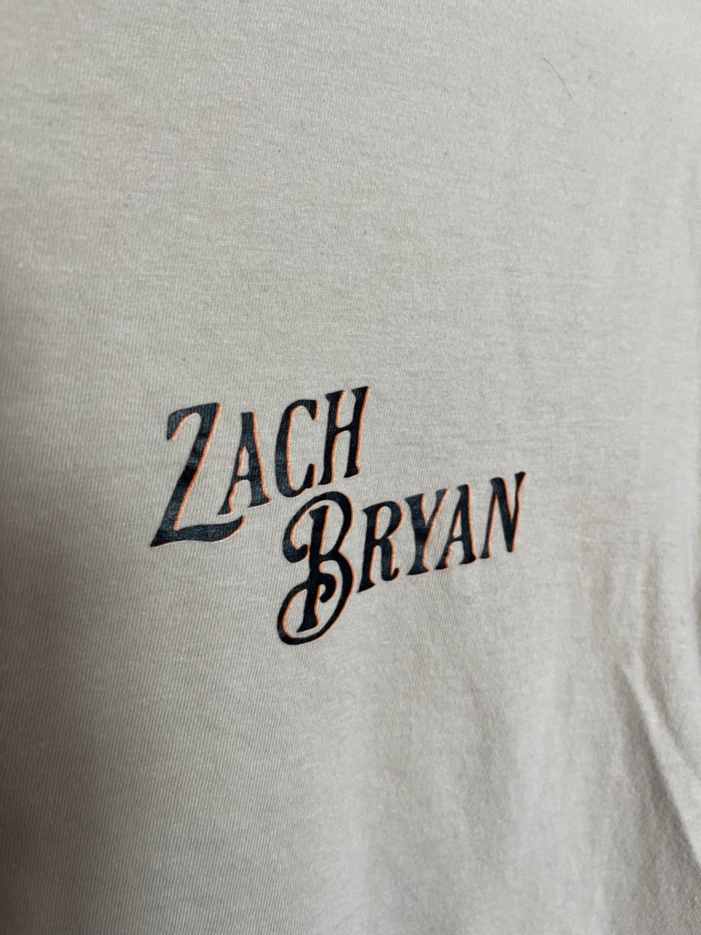 Zach Bryan Short-Sleeve Crewneck T-Shirt with Sun to Me lyrics - adult small - Picture 2 of 4